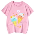 thumbnail image 4 of HNMKIU T-Shirt à Manches Courtes Imprimé Mignon pour Filles à Col Rond pour Enfants T-Shirt Graphique Haut pour l'Été Confortable pour Tous les Jours Tenue Active Stylée pour Filles, 4 of 4