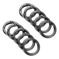 thumbnail image 1 of Unique Bargains Black Zinc Alloy Spring Gate O Ring Snap Clip Buckle (10 Pack), 1 of 5