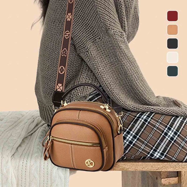 Vaidha Adjustable Wide Shoulder Strap Leather Bag Hundred Crossbody Bag Ladies Shoulder Bag