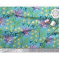 thumbnail image 2 of Soimoi Poly Georgette Fabric Leaves & Floral Artistic Decor Fabric Printed Yard 52 Inch Wide, 2 of 5