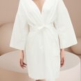 thumbnail image 1 of CRAFTHROU 6 Pcs Absorbent Body Wrap Towel Disposable Robe Spa Wrap for Beauty Salon Sauna Relaxation, 1 of 8