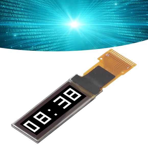 Module d'Écran d'Affichage, Mince 15 Broches Clair 4 Pcs Économie d'Énergie Écran d'Affichage Flexible pour Composants Électroniques Blanc,Bleu