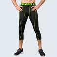 thumbnail image 4 of Men's Compression Fitness Pants - Tight Fit, Running, Basketball, Stretch Fabric, 4 of 4