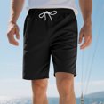 thumbnail image 1 of Shorts Cargo pour Hommes Grande Taille Shorts Cargo pour Hommes Shorts Cargo pour Hommes Shorts pour Hommes Décontractés d'Été Shorts à Taille Élastique Shorts Cargo de Randonnée pour Hommes, Noir, 1 of 9