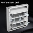 thumbnail image 4 of 100MM Stainless Steel Exterior Wall Ventilation Cap Movable Square Air Outlet, 4 of 5