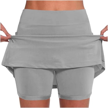 Summer Savings Clearance! Fashion Women's Solid Color Mid-waist Skirt Pants Sports Casual Shorts Bottoming Skirt Pants Sales Today Clearance!