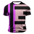 thumbnail image 1 of Styesk T-Shirts pour Homme Hommes Mode Décontractée Imprimé Sport Manches Courtes Col Rond Chemisiers Chemises, 1 of 4