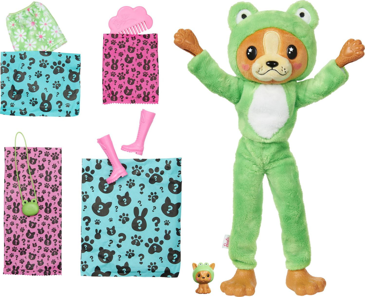 Barbie – Poupée Barbie Cutie Reveal - grenouille verte