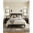 thumbnail image 2 of Aykah Dora Upholstered Queen Platform Bed Frame with Tufted Headboard and Wood Slats, No Box Spring Needed, 2 of 10