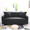 thumbnail image 1 of Herwey Housse de Protection pour Canapé Sofa 1-3 Places Extensible, Housse de Protection pour Causeuse/canapé, Housse Lavable Élastique, Café/gris/noir, 1 of 7