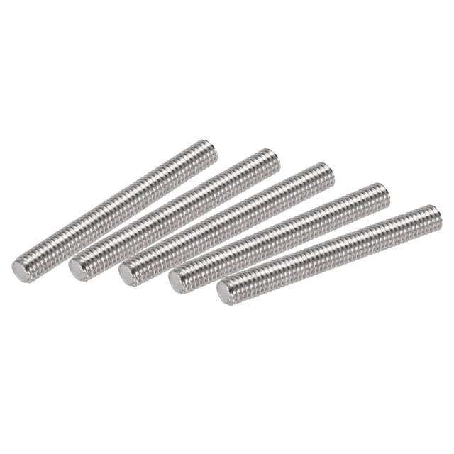 Unique Bargains M6 x 50mm Fully Threaded Rod 304 Stainless Steel Right Hand Threads 15 Pack