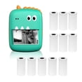 thumbnail image 1 of Mini Thermal Printer Multifunction Portable Sticker Maker  Photo Inkless Printing Support BT Connection for Smartphone with 11 Paper Rolls 57mm Compatible with iOS, 1 of 6