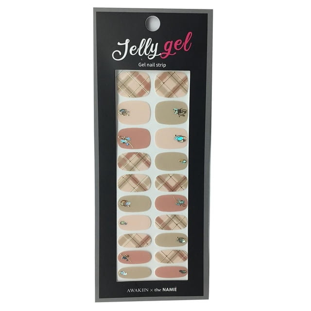 Gravity Threads Bandes d'Ongles en Gel Jelly - Imprimé à Carreaux