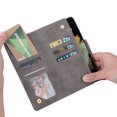 thumbnail image 5 of Case for Samsung Galaxy S21 Ultra 5G Magnetic Leather Zipper Wallet Cover Card Holder, 5 of 5