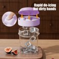 thumbnail image 4 of EGNMCR Coffee Cup Plastic Water Cup With Built In Ice Tray 400ml Summer Portable Coffee Ice Cup Plastics ice cup, 4 of 6