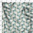 thumbnail image 3 of Soimoi White Poly Georgette Fabric Crabs Ocean Print Sewing Fabric Yard 52 Inch Wide, 3 of 6