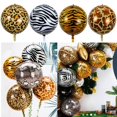 thumbnail image 4 of 10PCS Animal Print Balloons Realistic Giraffe Safari Balloons Latex Balloons, 4 of 10