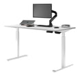 thumbnail image 1 of Desky Single Sit Stand Desk - White / White, 1 of 10