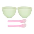 thumbnail image 1 of 2set Face Mask Applicator Silicone Material Washable Reusable Soft Flexible Portable DIY Skin Care Bowl Brush Set, 1 of 14