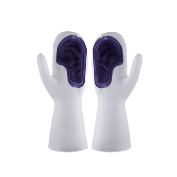 SHAGUOZHOU Womens plus Size Aprons Cute with Pockets Chef Coat Men Gloves Brush Dishwashing Silicone Rubber Kitchen Home Cleaning
