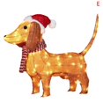 thumbnail image 5 of Christmas Decorations Outside Light-Up Animals Dog Deer Santa ClausOutside, 5 of 5