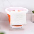 thumbnail image 4 of Large Capacity Foldable Sand Buckets Household Leakproof Buckets Excellent for Gardening House Cleaning  Gray 10L, 4 of 8