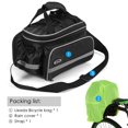 thumbnail image 2 of Lixada Waterproof Bicycle Rear Seat Bag Cycling Bike Trunk Bag, 2 of 8