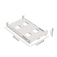 thumbnail image 3 of Oleegame 1PC Refrigerator Hanging Beverage Storage Rack Double Can Storage Rack White, 3 of 9