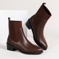 thumbnail image 4 of EGNMCR Bottines pour Femmes et Bottines Courtes Rétro d'Hiver à Cheminée Bottes pour Femmes Bottes Décontractées Mode Bottes pour Femmes, 4 of 6