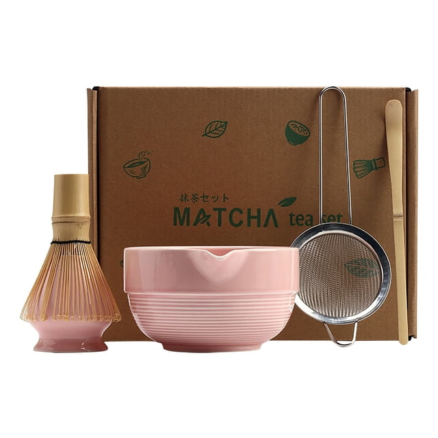 Classic Kitchen Accessories, Matcha Tea Set with Whisk Ceramic Bowl Holder Matcha Making Kit for Traditional Japanese Tea Ideal Matcha Set for Beginners And