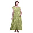 thumbnail image 1 of Bimba Chemises de Nuit pour Femmes en Rayonne Imprimée à Manches Courtes Lingerie de Nuit pour Dames, 1 of 4