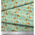 thumbnail image 2 of Soimoi Poly Georgette Fabric Giraffe Kids Print Fabric by The Yard 42 Inch Wide, 2 of 3