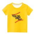 thumbnail image 4 of Qertyioot T-Shirts pour Enfants Manches Courtes T-Shirt Graphique Col Rond Crop Top pour Filles et Garçons de 3 à 14 Ans T-Shirt Tee Enfants S10 et Moins, 4 of 4