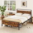 thumbnail image 4 of Costway Lit Double avec Tête et Pied de Lit en Bois, Rangement sous le Lit, 4 of 10