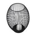 thumbnail image 2 of Black Hollow Metal Candlestick Wire Lantern Candle Holder Cage Stand Home Decor, 2 of 12