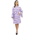 thumbnail image 2 of Bimba Kimono Imprimé Feuille pour Femmes Robe Manches Longues en Coton Popeline - 26, 2 of 5