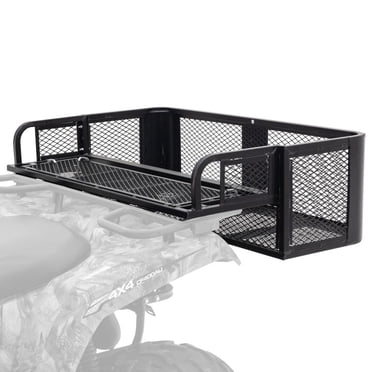 Titan Ramps Universal ATV/UTV Rear Drop Cargo Basket Rack with 150 lb. Capacity