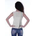 thumbnail image 2 of Moomaya Haut Sans Manches Uni pour Femmes Blouse en Schiffli Tunique Décontractée d'Été, 2 of 6