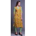 thumbnail image 3 of Bimba Kurti Droite Décontractée Imprimée Haut à Manches 3/4 Longue Kurta Robe pour Femmes, 3 of 6