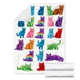 thumbnail image 4 of Cozy Flannel Cat Pattern Decorative Throw Blanket for Sofa Bed and Home Warmth Comfort, 4 of 7