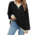 thumbnail image 1 of T-shirts à Manches Longues pour Femmes Noir TTG, 1 of 8