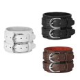 thumbnail image 3 of Baohd Multi-color Double Tour PU Leather Wide Bracelet Cuff Men Accessory Coffee 1Set, 3 of 6