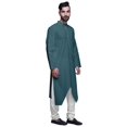 thumbnail image 3 of Atasi Designer Kurta For Boys Solid Cotton Button Down Indian Kurta For Men, 3 of 4