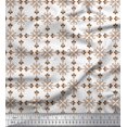 thumbnail image 1 of Soimoi Rayon Fabric Damask Decorative Printed Fabric 1 Yard 56 Inch Wide, 1 of 3