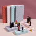 thumbnail image 2 of LCXmlly Cosmetic Storage Box Large Capacity Lipstick Storage Box Silicone Lipstick Rack Makeup Brush Holder 8/18/28 Grids Household Organizer, 2 of 5