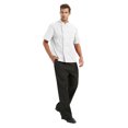 thumbnail image 4 of TopTie Unisex Short Sleeve Cooking Chef Coat Jacket with Adjustable Hat-White-XXL, 4 of 5