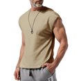 thumbnail image 2 of Timegard Mens Tank Top Cap Sleeve Crewneck Solid Color Shirts Summer Casual Lightweight Basic Tee, 2 of 7