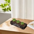 thumbnail image 4 of Office Decor 1 Pcs Wood Planter Box Rectangle Wooden Rectangular Planter Decorative Rustic Wooden Box Floral Natural Centerpieces Rustic Wedding Decor, 4 of 6