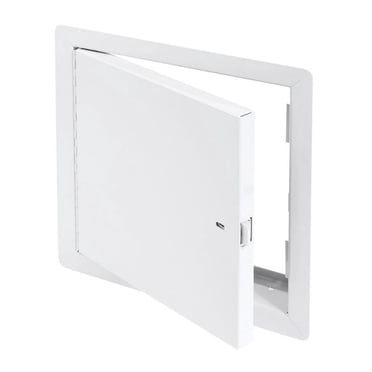 Best Access Doors Panneau d'Accès en Métal Ignifuge 12 Pouces x 12 Pouces Non Isolé pour Cloison Sèche – Acier Blanc, Porte d'Accès en Métal pour Mur et Plafond Ignifuge avec Bride, Montage Affleurant, Loquet à Clapet, HT-BAC-FRN
