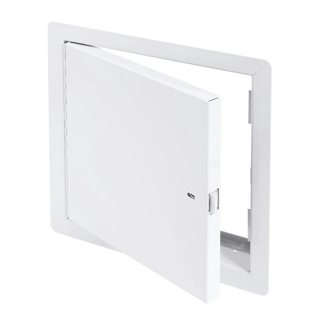 Best Access Doors Panneau d'Accès en Métal Ignifuge 8 Pouces x 8 Pouces Non Isolé pour Cloison Sèche – Acier Blanc, Porte d'Accès en Métal pour Mur et Plafond Ignifuge avec Bride, Montage Affleurant, Loquet à Clapet, HT-BAC-FRN